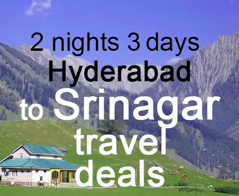 2 nights 3 days hyderabad to srinagar travel deals