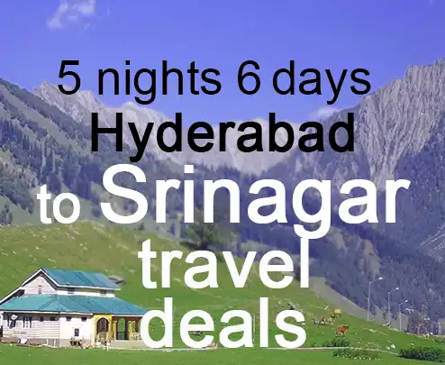 5 nights 6 days hyderabad to srinagar travel deals