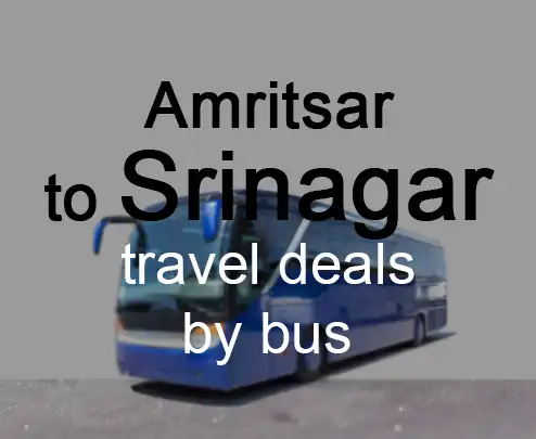 Amritsar to srinagar travel deals by bus