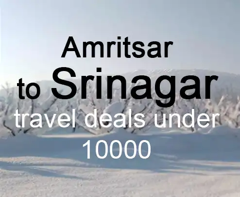 Amritsar to srinagar travel deals under 10000
