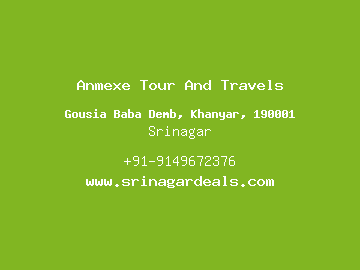 Anmexe Tour And Travels, Srinagar