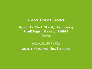 Bloom Hotel Jammu, Jammu