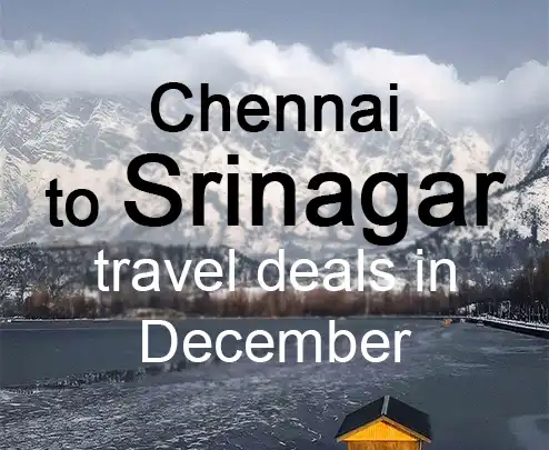 Chennai to srinagar travel deals in december