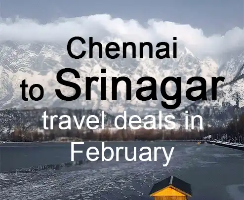Chennai to srinagar travel deals in february