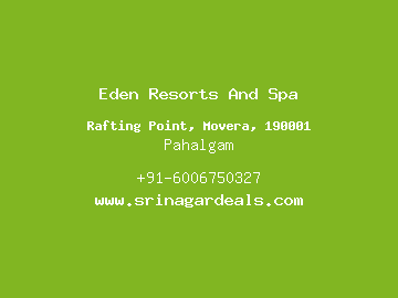 Eden Resorts And Spa, Pahalgam