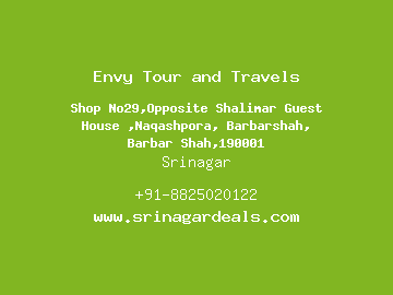 Envy Tour and Travels, Srinagar