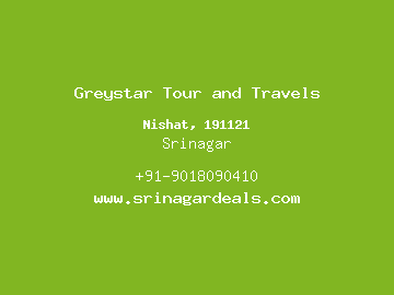Greystar Tour and Travels, Srinagar