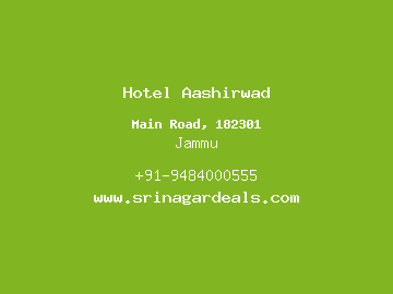 Hotel Aashirwad, Jammu