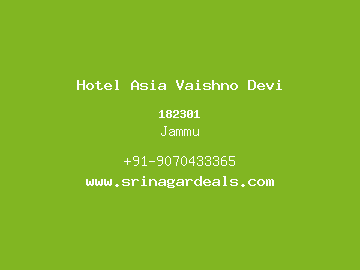 Hotel Asia Vaishno Devi, Jammu