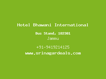 Hotel Bhawani International, Jammu