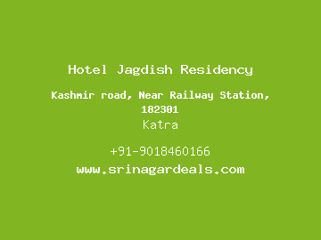 Hotel Jagdish Residency, Katra