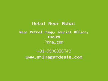 Hotel Noor Mahal, Pahalgam
