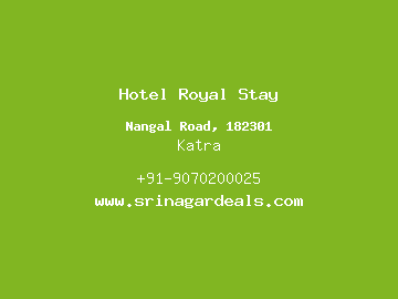 Hotel Royal Stay, Katra