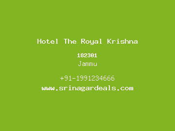 Hotel The Royal Krishna, Jammu