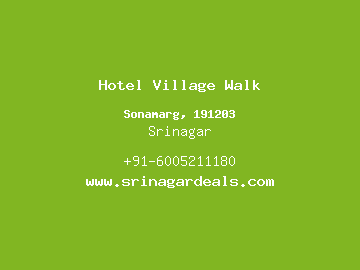 Hotel Village Walk, Srinagar