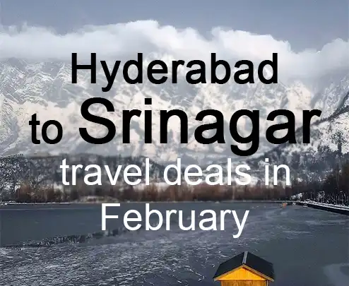 Hyderabad to srinagar travel deals in february