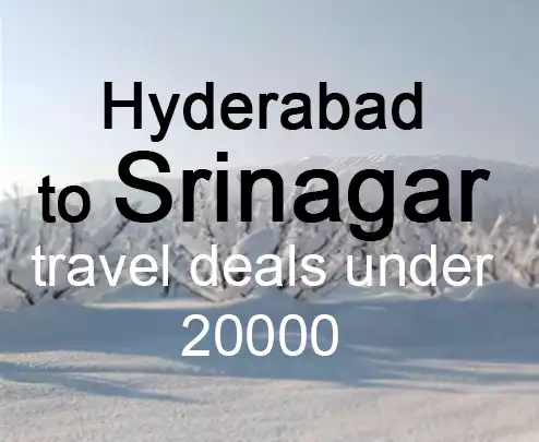 Hyderabad to srinagar travel deals under 20000