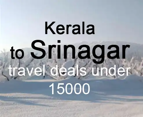 Kerala to srinagar travel deals under 15000